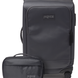 JanSport 22" Carry On Luggage Toiletry Bag Smokey Grit Set