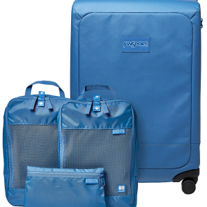 JanSport 26" Checked Luggage Packing Cubes Elemental Blue Set